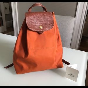 Longchamp  Le Pliage Backpack Orange